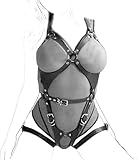 OnundOn Faux Leder Harness Lingerie Bondageset Riemenbody Brustgurte Fetisch...