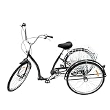 AOAPUMM 26 Zoll 6 Gang 3 Räder Adult Fahrrad, erwachsenendreirad Mit...