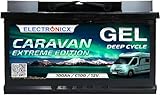 Gel Batterie 12V 100Ah Caravan Extreme Solarbatterien Gel-Technologie 12V Akku...