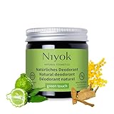 Niyok 2-in-1 anti-transpirante Deocreme 'Green Touch' (40ml) • Natürliches...