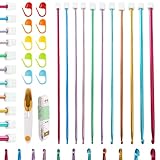 Tunesische Häkelnadel Set, 11 Stück Tunesische Häkelnadel 2,0-8,0 Mm, 27 Cm...