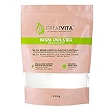GreatVita MSM Pulver 1000g | 99,9% rein - Premium Qualität |...