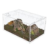 aleawol Extra Groß Acryl Terrarium Reptile Fütterungsbox,38 x 25 x 19 cm...