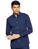 Tommy Jeans Herren Hemd TJM Original Langarm, Blau (Black Iris), L