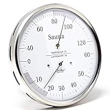 Fischer 195.01 - Sauna-Thermohygrometer - 160mm Haar-Hygrometer und...
