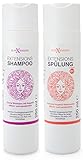 Extensions Shampoo und Spülung Set - ohne Silikone | hoher Anteil Arganöl -...