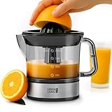 LEBENLANG Zitruspresse elektrisch - 2 Kegel & BPA-Frei I Hohe Saftausbeute I...