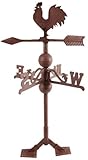 Esschert Design Wetterhahn, Wetterfahne im Antik Stil mit Standplatten aus...