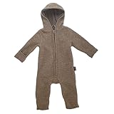 HAFLINGER Premium Baby Kinder Walkoverall aus Merinowolle Beige (46) Gr. 98/104