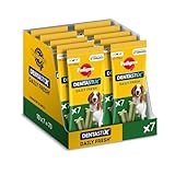 Pedigree DentaStix Daily Fresh Zahnpflegesnack für mittelgroße Hunde –...