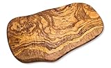Küchenmaster Olivenholz Schneidebrett 34 cm im Naturschnitt, Servierbrett...