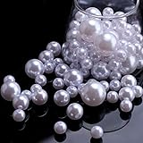 YIEUR 99 Stück Perlen groß Weiß, 10/15/20/25mm gemischte Bastelperlen mit...