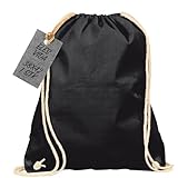 Baumwoll Turnbeutel 1 Stück 38 x 42 cm Sportbeutel - Rucksack Stofftasche Bag,...