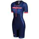 ZONE3 Activate Plus Kurzarm Trisuit Damen blau Größe L 2022...