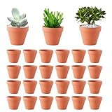 Abiemuce 24 Stück 5 X 5.5 cm Terrakotta Topf, Tontöpfe Klein, Kleine Tontöpfe...