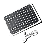 Irishom Solarpanel mit USB Anschluss 5W 5V Solar Ladegerät Unterwegs Handy...
