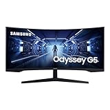 Samsung Gaming Monitor G5 C34G55TWWP, 34 Zoll, VA-Panel, UWQHD-Auflösung, AMD...