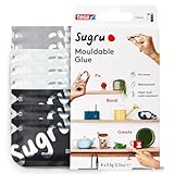 Sugru by tesa - Formbarer Allzweckkleber, 8er-Pack, 8 x 3,5 g, Schwarz, Weiß &...