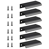 flintronic 6 Stück Möbelgriffe Versteckter, Geschwungener Türgriff, Modernes...