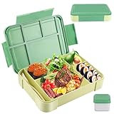 Litimkat Brotdose Kinder mit Fächern,1330 ml auslaufsichere Lunchbox, geeignet...