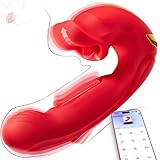 APP Dildo Vibrator Sex Spielzeug für die Frau, Silikon G-Punkt Vibrator mit...
