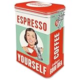 Nostalgic-Art Retro Kaffeedose, 1,3 l, Espresso Yourself – Geschenk-Idee für...
