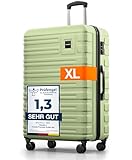 Travely Polycarbonat Koffer Groß 77cm XL - 100L Innenvolumen - 158cm Gurtmaß,...