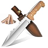 Purple Dragon Großes Outdoor Messer – 7mm Klingenrücken, Full Tang Survival...