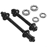 SPORTARC Fahrrad Nabe Achse Fahrrad Rad Achse Spindel Vorne Hinten Hohl...