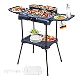 Sommertal BBQ231 Elektrogrill | Balkongrill | 2200W | Camping Grill | 2in1...
