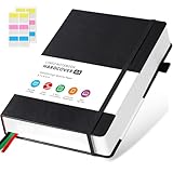 Notizbuch A5 Liniert, Tagebuch Leder, Hardcover 320 Seiten Dickes Journal...