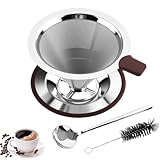 Zosenyer Kaffeefilter Edelstahl, Kaffee Filter Aufsatz Wiederverwendbar,...