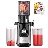 AMZCHEF Entsafter Slow Juicer – 118MM Große Einfüllöffnung für Ganze...