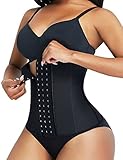 FeelinGirl Waist Trainer Damen Korsage mit 9 Stahlknochen Korsett Waist Cincher...