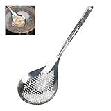 Trendecor Schaumlöffel Edelstahl, Schaumkelle 35.4x10.8cm Küchenhelfer Metall...