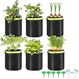 5 Stück 40L Kartoffel Pflanzsack, 10 Gallonen Pflanzsäcke für Kartoffeln,...