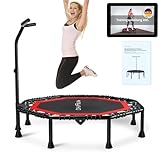 DH FitLife Fitness Trampolin klappbar Leise Gummiseilfederung ohne Installation...