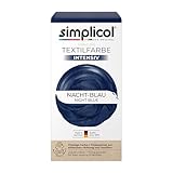 simplicol Textilfarbe intensiv Nacht-Blau | Einfaches Färben in der...