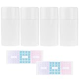 Kare & Kind Leere Deobehälter mit Kappe (4er-Pack) – 75 ml – Top Fill mit...