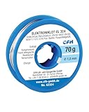 CFH Elektroniklot EL 324, Ø 1,0 mm - Lötzinn mit Flussmittel bleifrei 70 g,...