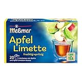 Meßmer Apfel-Limette | 20 Teebeutel | Vegan | Glutenfrei | Laktosefrei