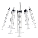 Amabro Kunststoffspritze für Flüssigkeit, 5 Stück (1 ml 3 ml 5 ml 10 ml 20...