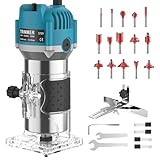 Holzfräse Oberfräse Professionell, 800 W, 30000 U/min, Handpalmenfräser Mit...