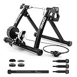CXWXC Fahrrad Rollentrainer, Klappbar Stahl Bike Trainer mit Schnellspanner...