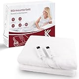 REDKEY Wärmeunterbett mit Abschaltautomatik,170x150 cm Heizdecke Unterbett,2...