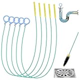 Abflussreiniger Spirale 5 Stück Rohrreinigungsspirale Sticks 100cm...