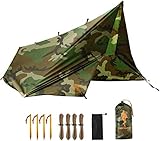 FREE SOLDIER Tarp Wasserdicht 3m x 3,2m Tarp Ultraleicht Zeltplanen UV Schutz...