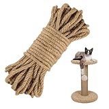 Juteseil 10mm Jutekordel 25M Dicke Jute Schnur Handlaufseil Schiffstau Schnur...