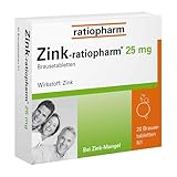 ZINK-RATIOPHARM 25 mg Brausetabletten 20 St