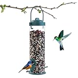 OFFCUP Futtersäule, Vogelfutterspender Kunststoff 21,5cm mit 2 Anflugplätzen,...